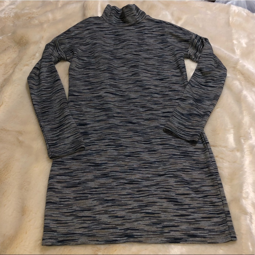 Topshop Turtle Neck Multicolor Bodycon Dress
